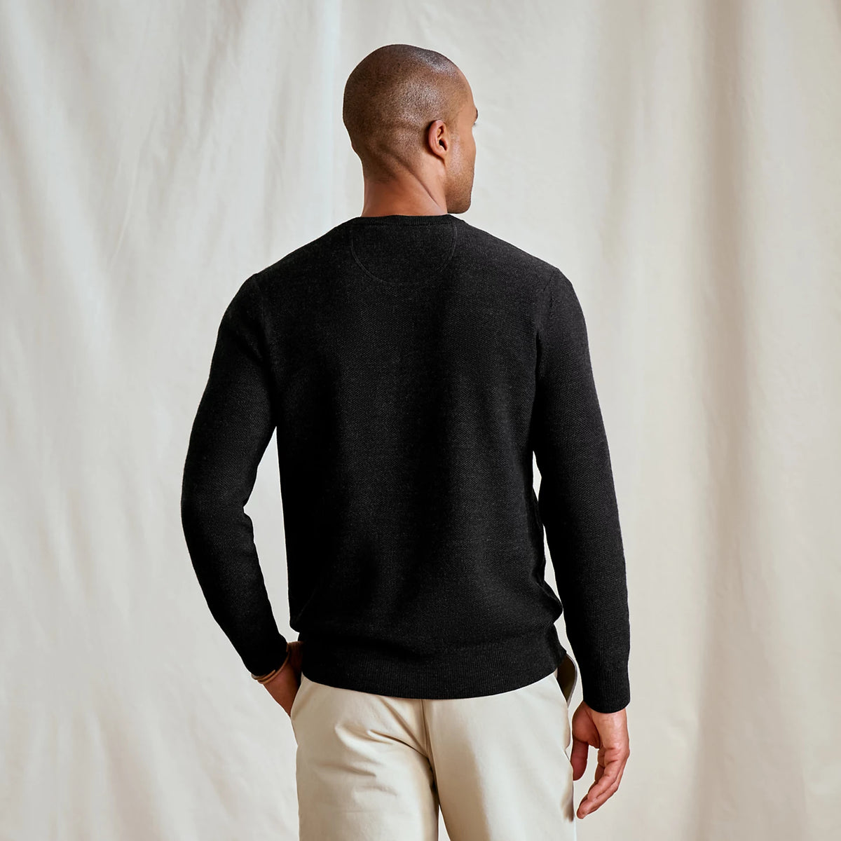 Orvis Merino Piqué V-Neck Sweater