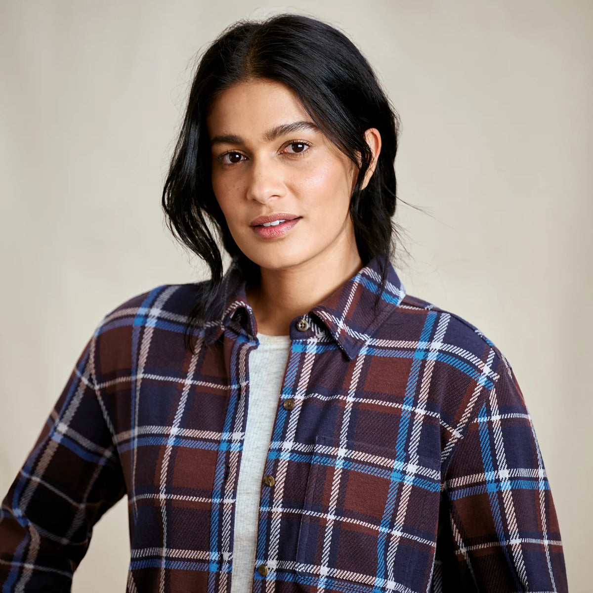 Orvis Women's Snowy River Button-Down Long-Sleeve Shirt