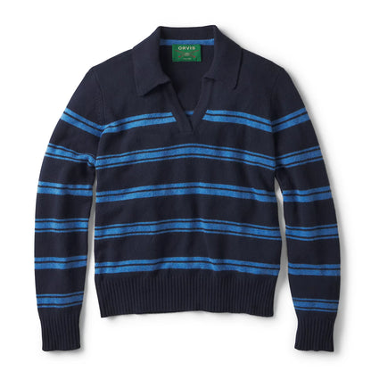 Orvis Brookside Striped Polo Sweater